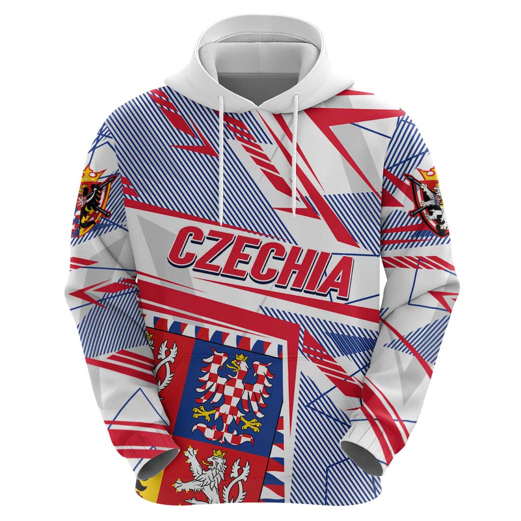 Coat Of Arms Czechia Hoodie Czech Republic Sporty Geometric DT02