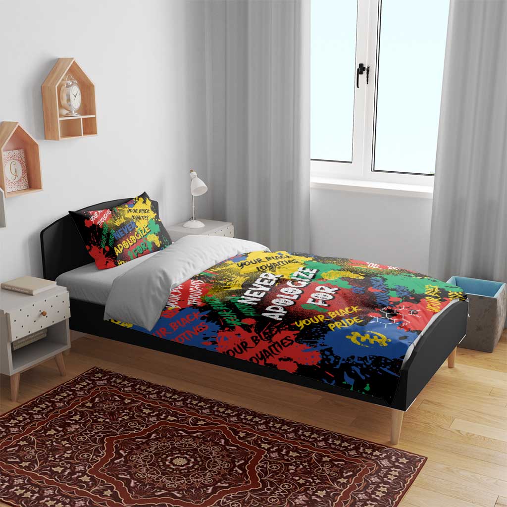 Never Apologize For Being Black Bedding Set DT02