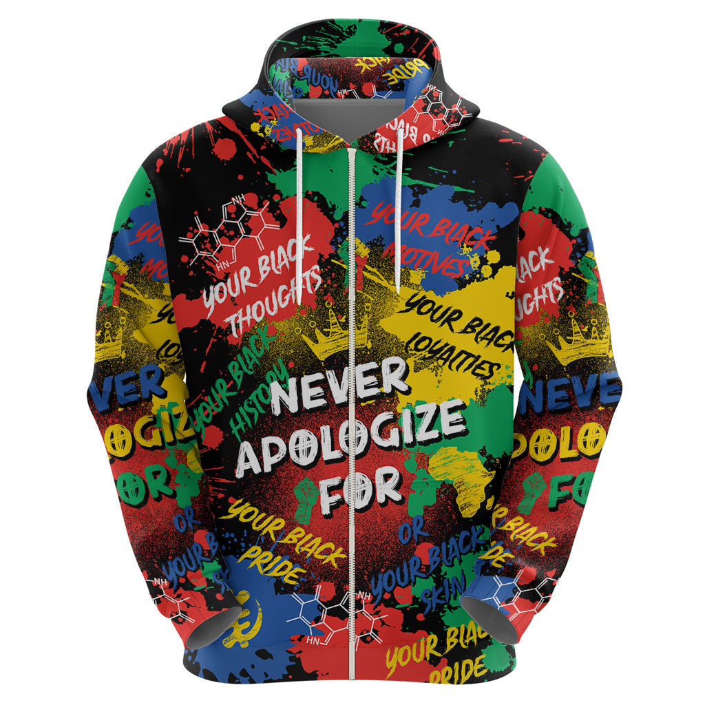Never Apologize For Being Black Hoodie DT02
