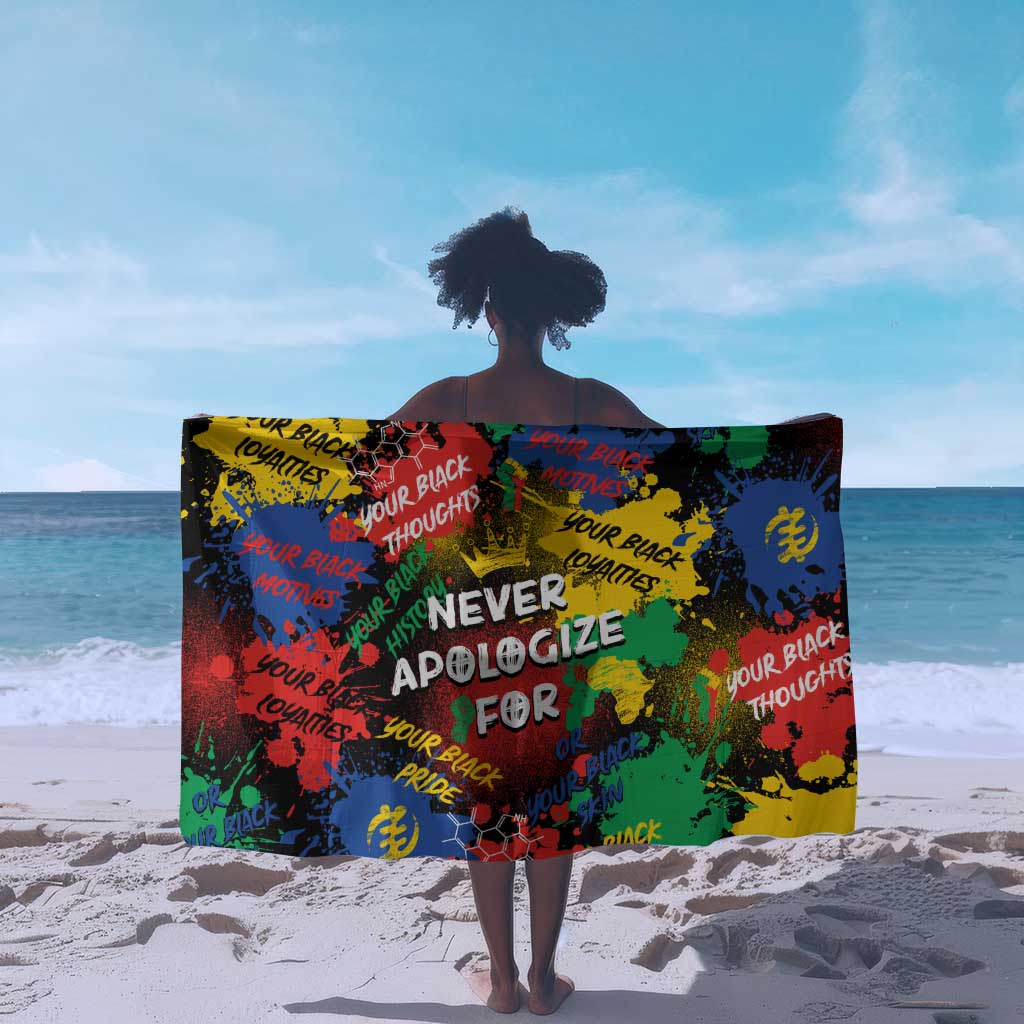 Never Apologize For Being Black Sarong DT02