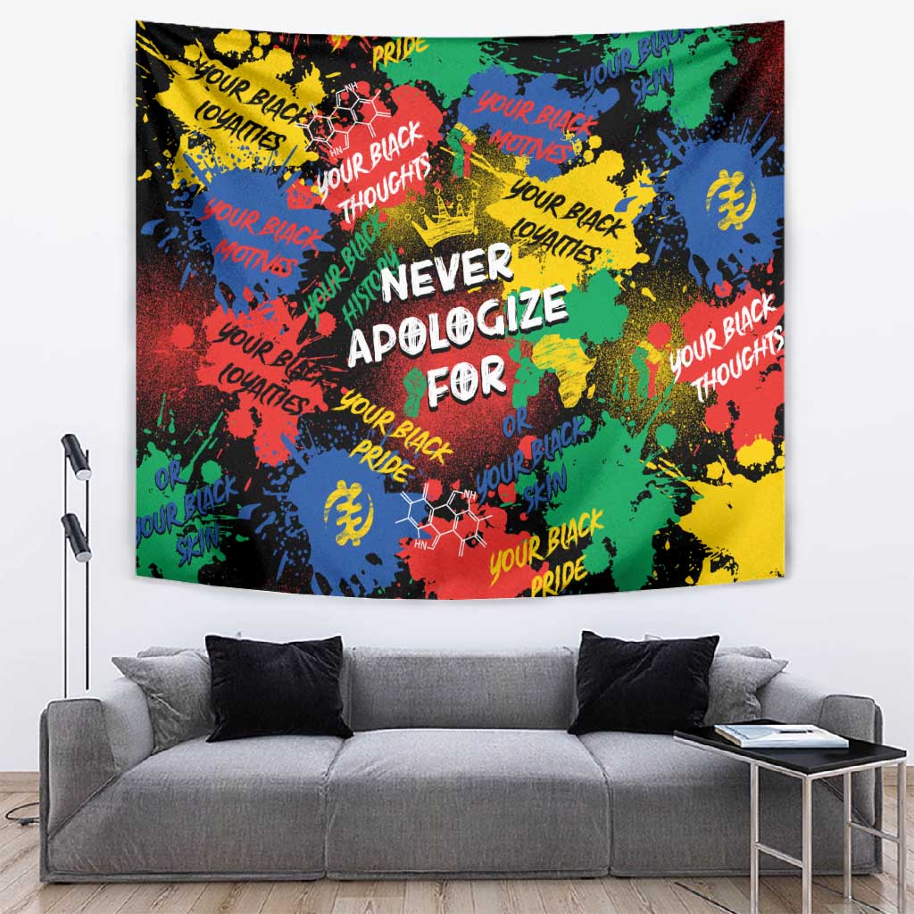 Never Apologize For Being Black Tapestry DT02