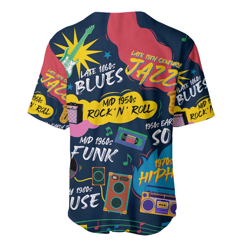 Music That Makes Us Proud African Baseball Jersey Black People DT02
