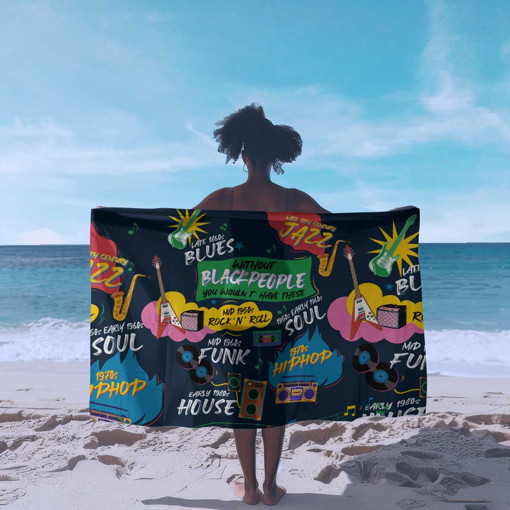 Music That Makes Us Proud African Sarong Black People DT02