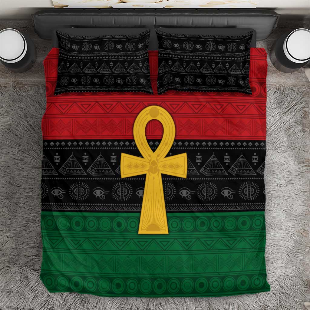 Pan African Ankh Bedding Set Egyptian Cross DT02