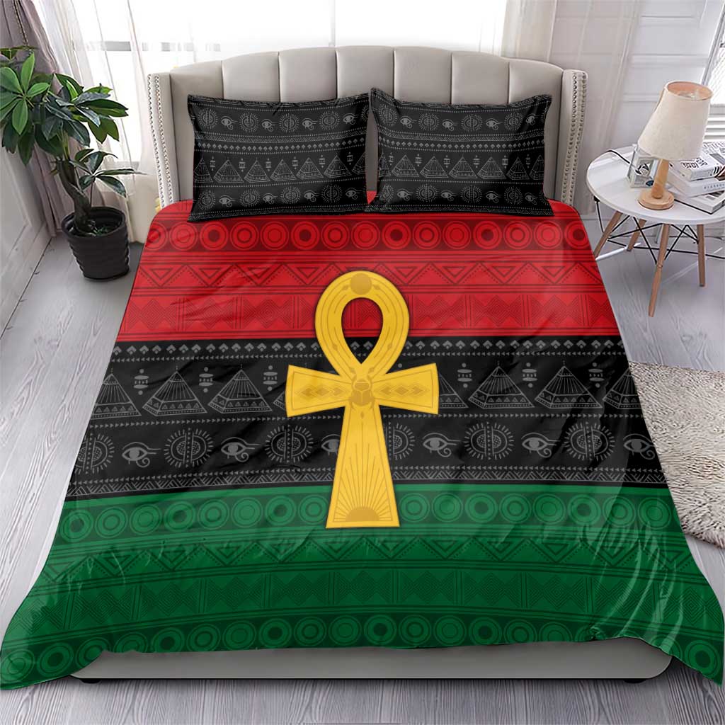 Pan African Ankh Bedding Set Egyptian Cross DT02