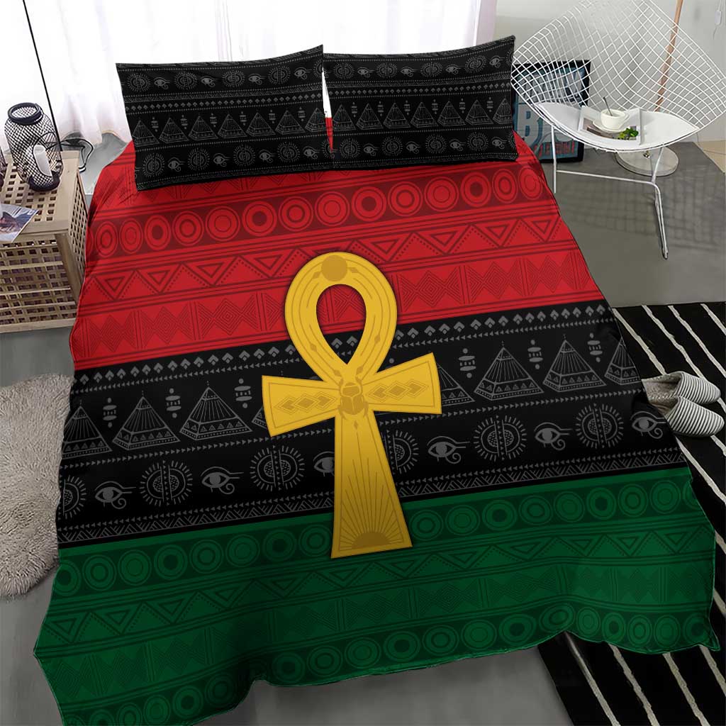Pan African Ankh Bedding Set Egyptian Cross DT02