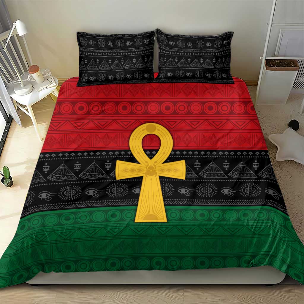 Pan African Ankh Bedding Set Egyptian Cross DT02