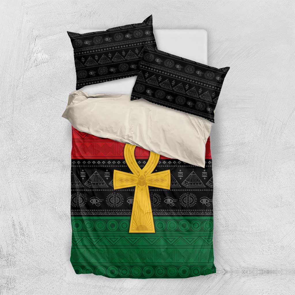 Pan African Ankh Bedding Set Egyptian Cross DT02