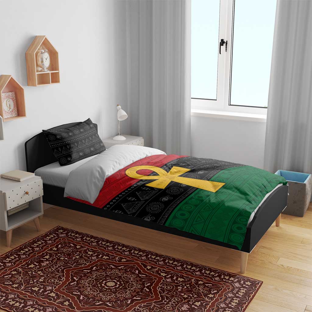 Pan African Ankh Bedding Set Egyptian Cross DT02