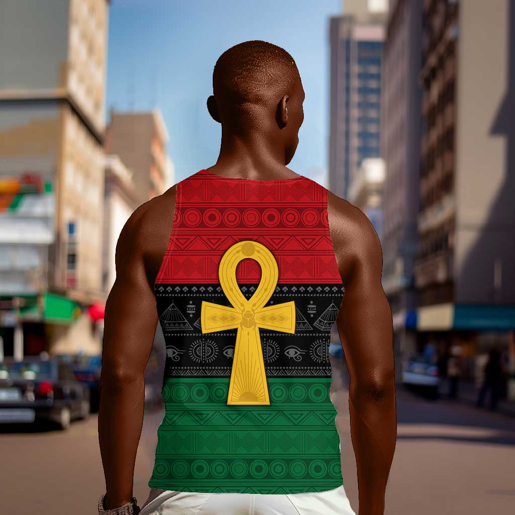 Pan African Ankh Men Tank Top Egyptian Cross DT02