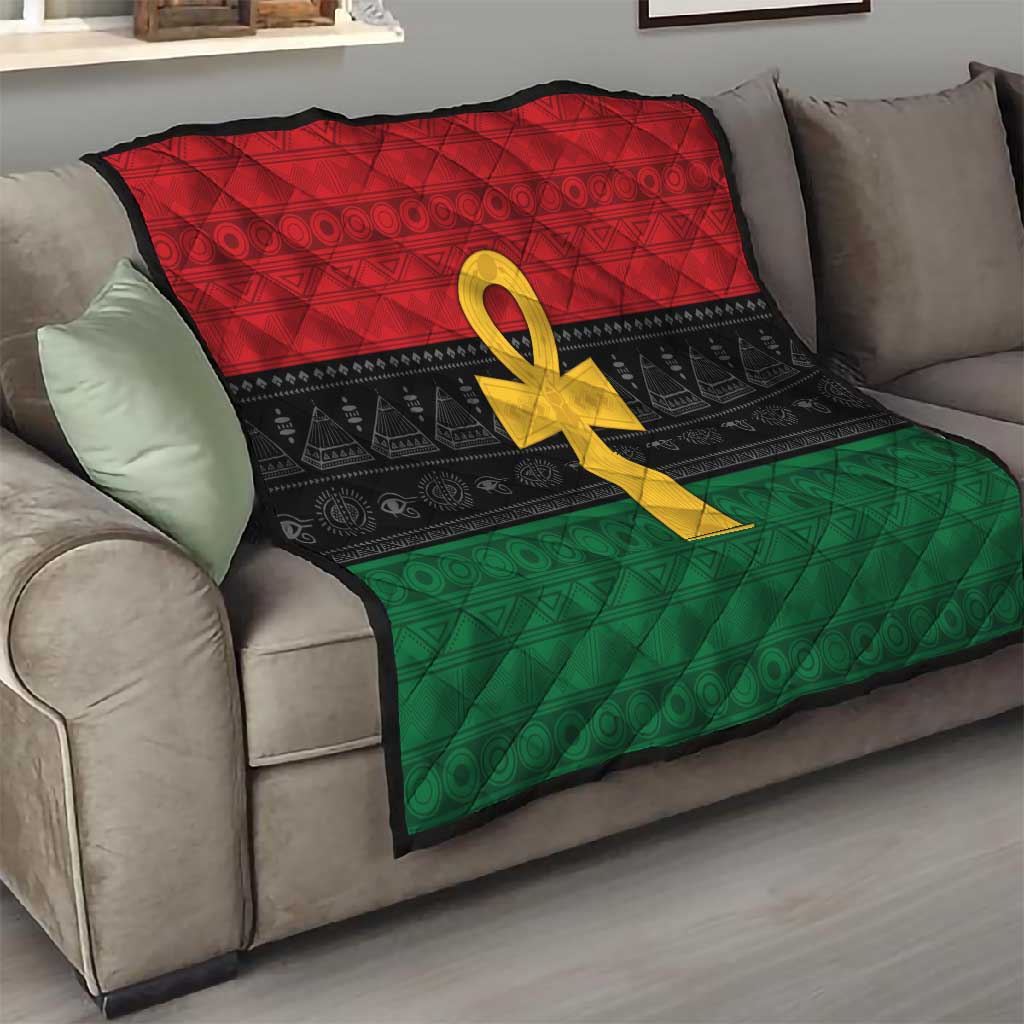Pan African Ankh Quilt Egyptian Cross DT02