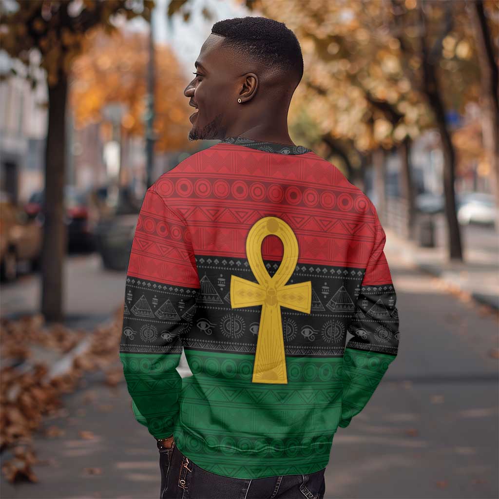Pan African Ankh Sweatshirt Egyptian Cross DT02