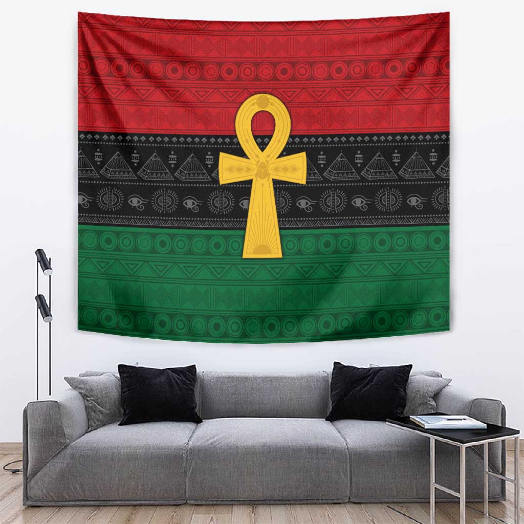 Pan African Ankh Tapestry Egyptian Cross DT02