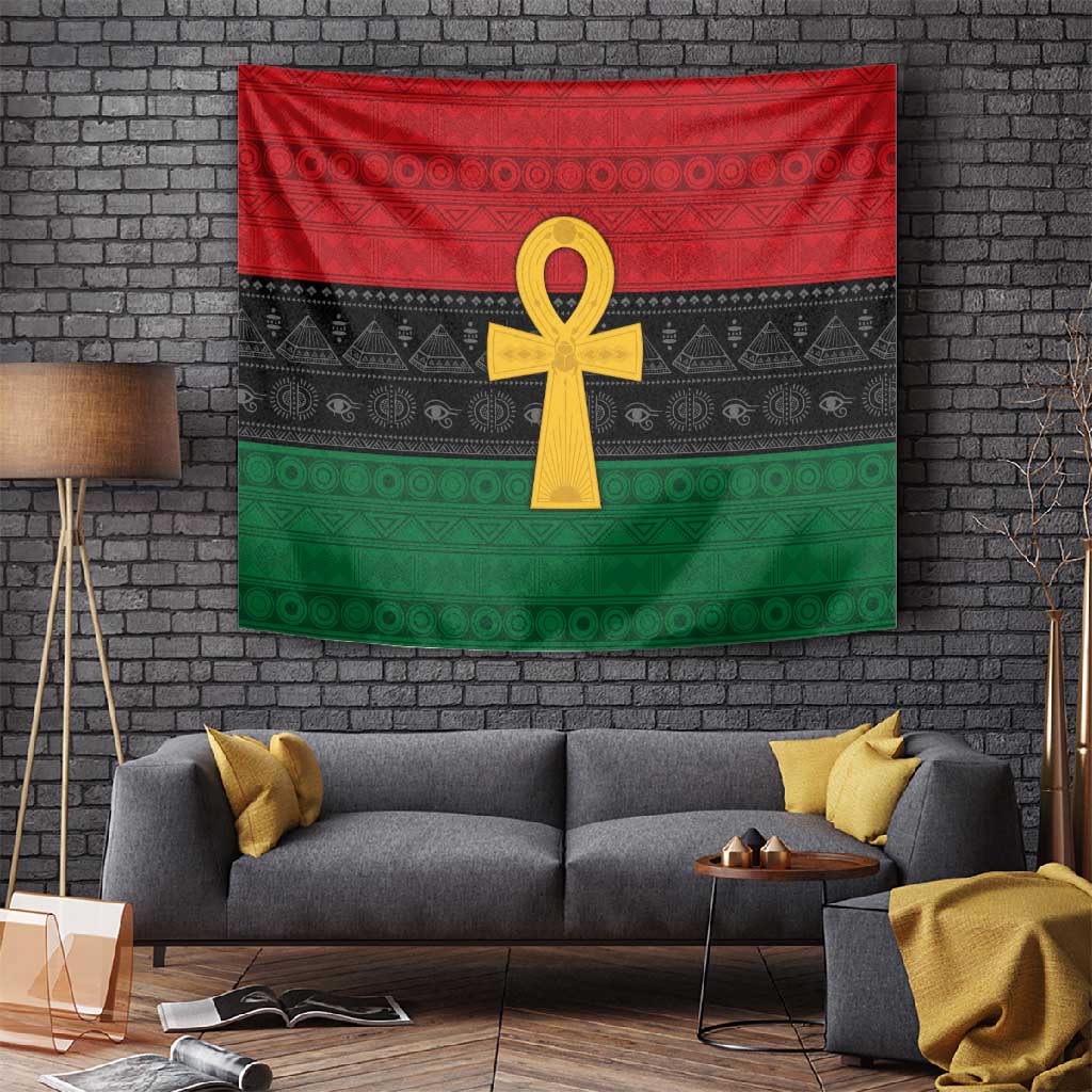 Pan African Ankh Tapestry Egyptian Cross DT02