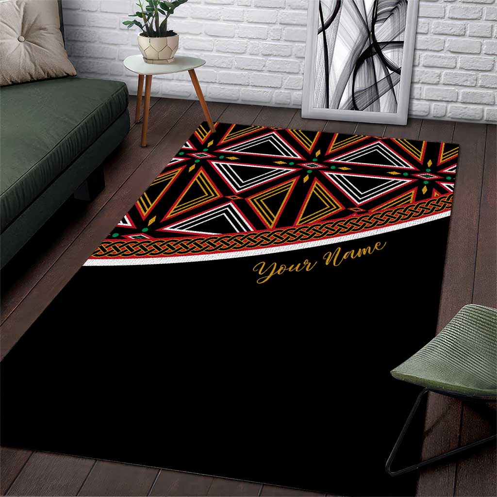 Personalized Bamenda African Area Rug Atoghu Cameroon Print DT02