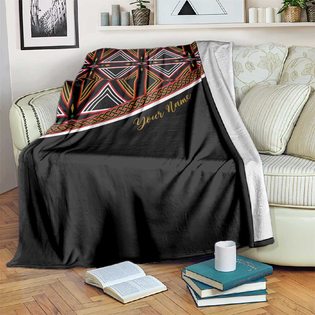Personalized Bamenda African Blanket Atoghu Cameroon Print DT02