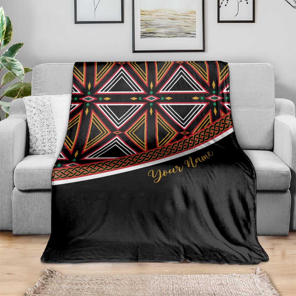 Personalized Bamenda African Blanket Atoghu Cameroon Print DT02