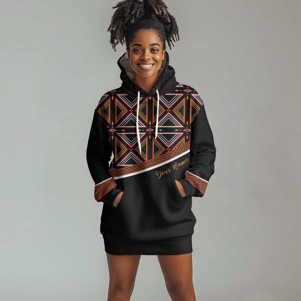 Personalized Bamenda African Hoodie Dress Atoghu Cameroon Print DT02