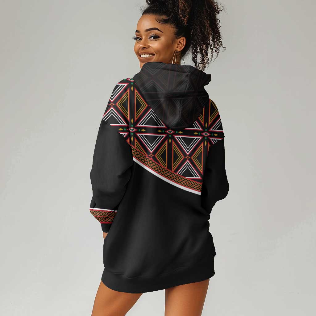Personalized Bamenda African Hoodie Dress Atoghu Cameroon Print DT02