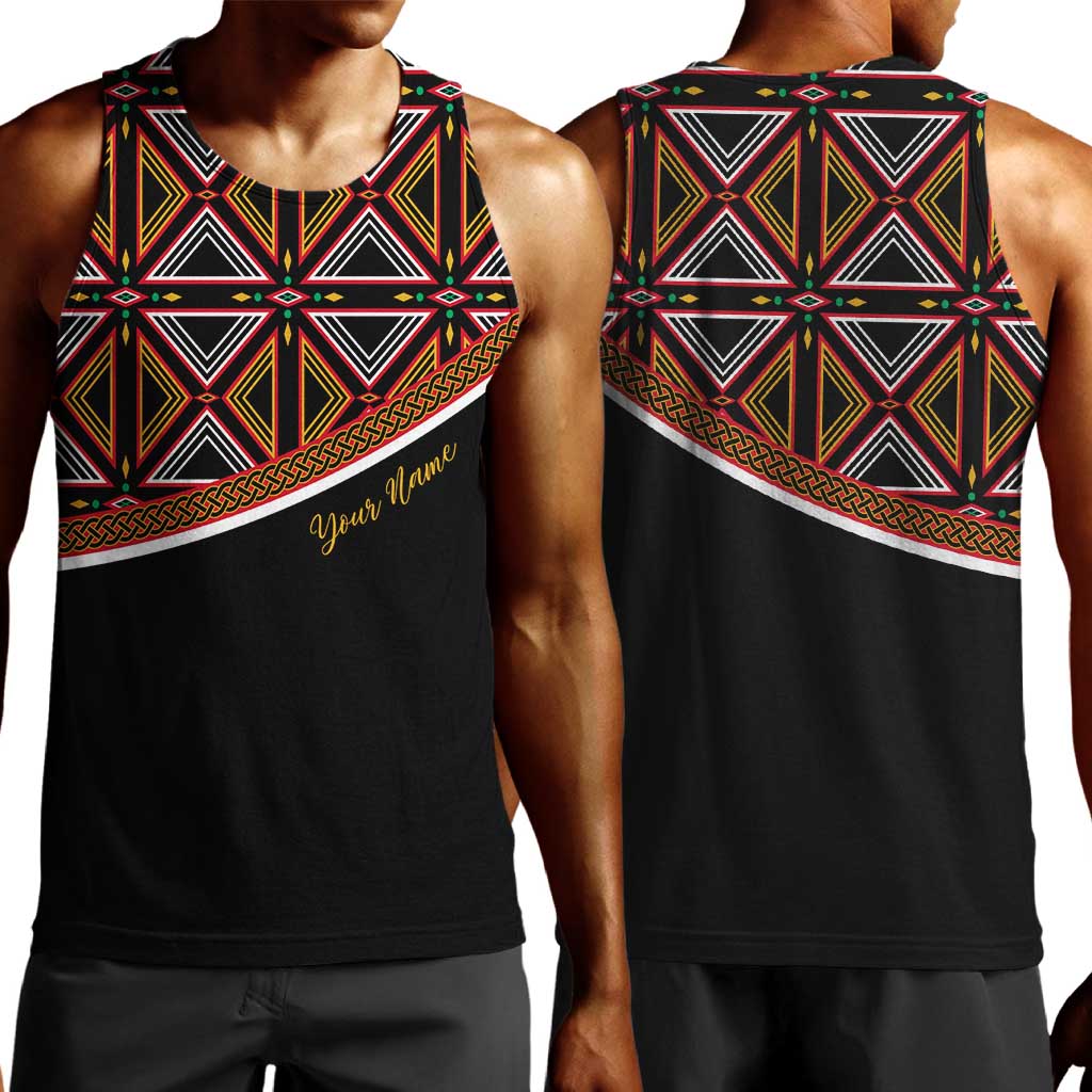 Personalized Bamenda African Men Tank Top Atoghu Cameroon Print DT02