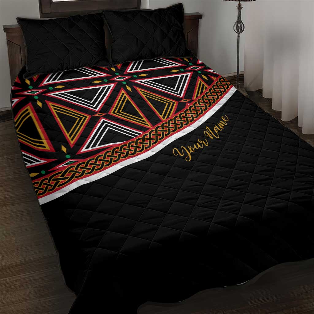 Personalized Bamenda African Quilt Bed Set Atoghu Cameroon Print DT02