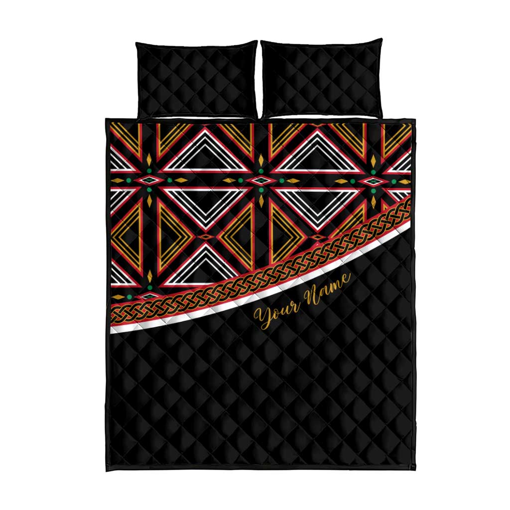 Personalized Bamenda African Quilt Bed Set Atoghu Cameroon Print DT02
