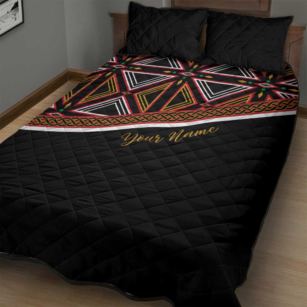 Personalized Bamenda African Quilt Bed Set Atoghu Cameroon Print DT02