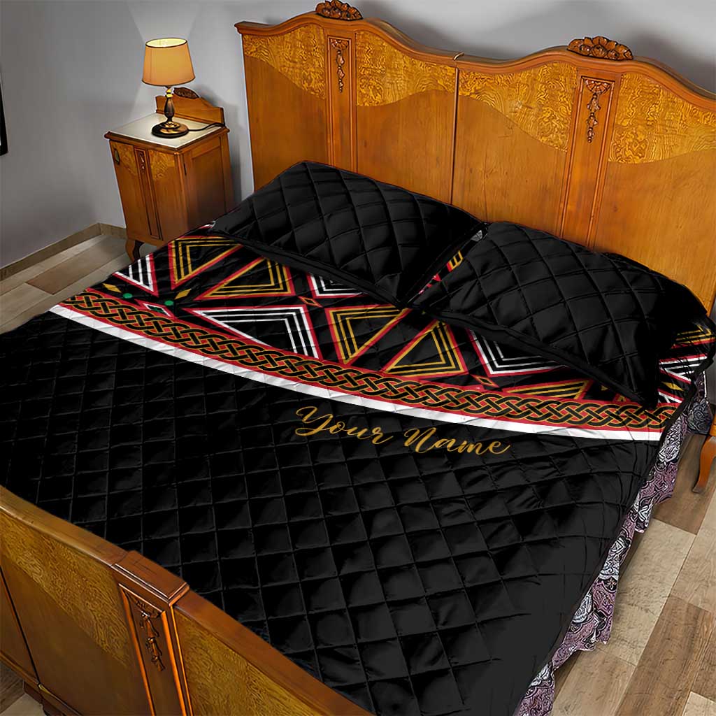 Personalized Bamenda African Quilt Bed Set Atoghu Cameroon Print DT02
