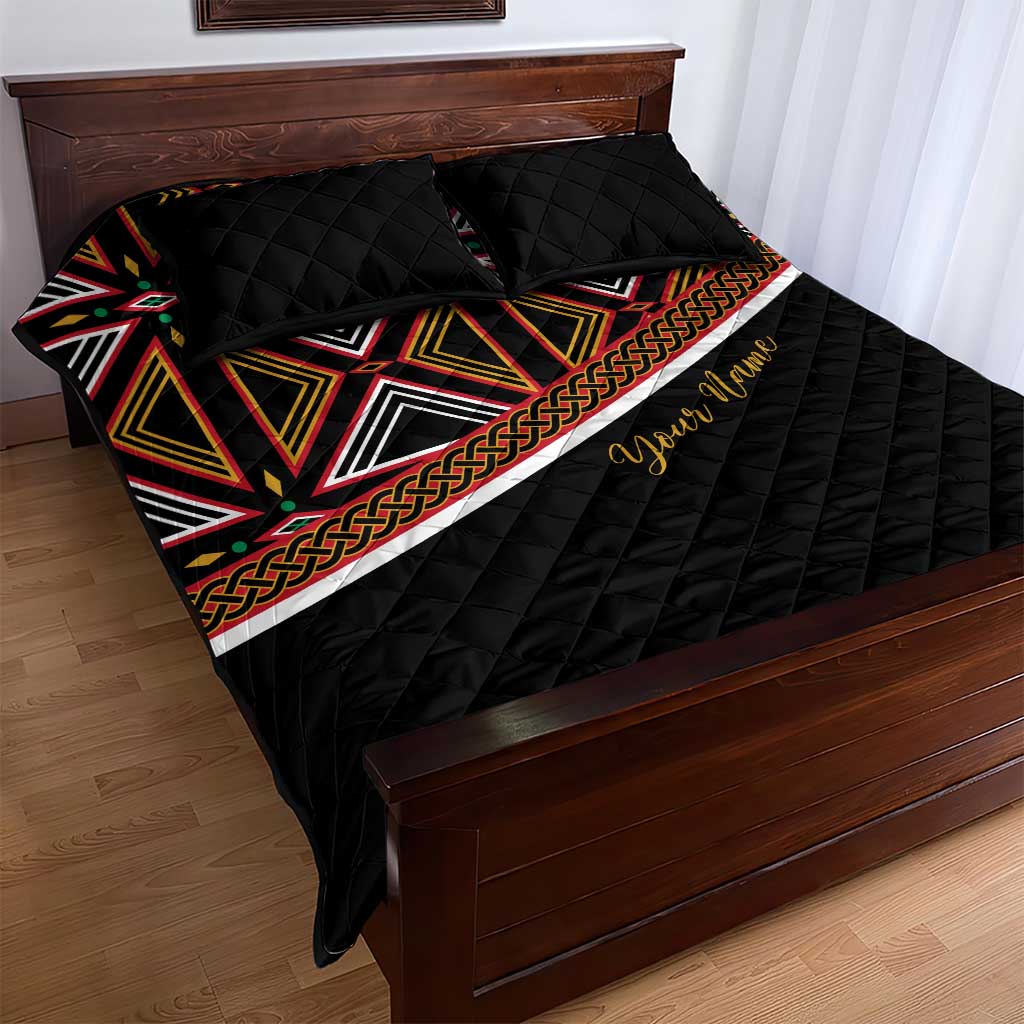 Personalized Bamenda African Quilt Bed Set Atoghu Cameroon Print DT02