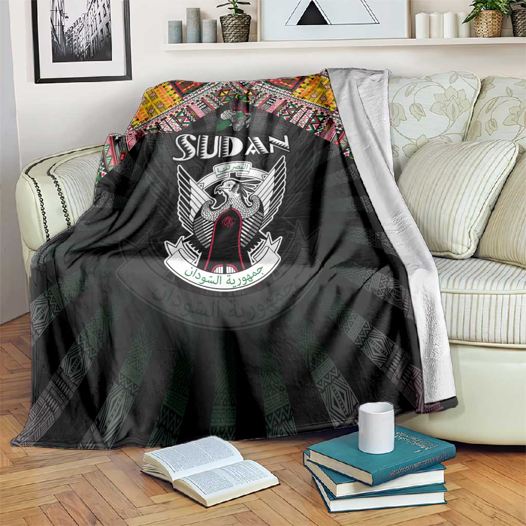 Sudan Roots Blanket African Pride in Fingerprint and Tribal Colors DT02
