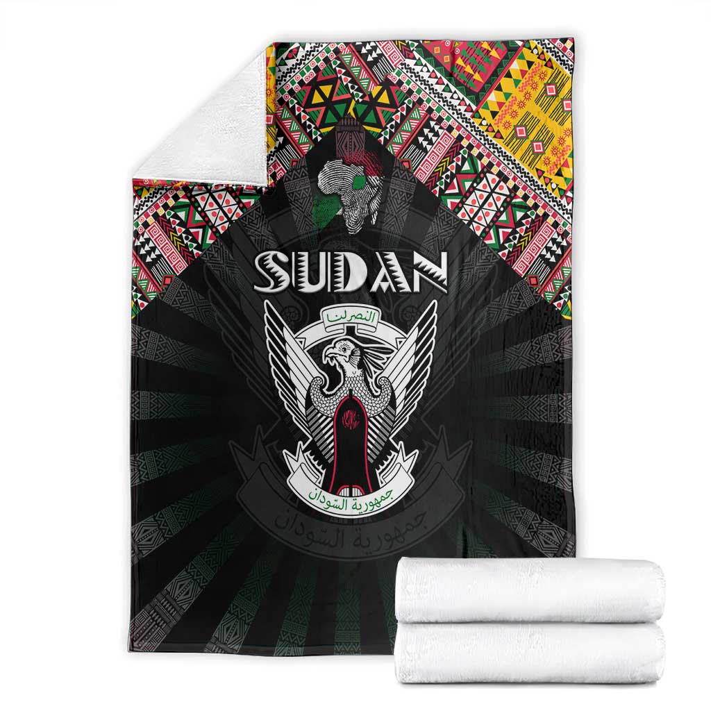 Sudan Roots Blanket African Pride in Fingerprint and Tribal Colors DT02