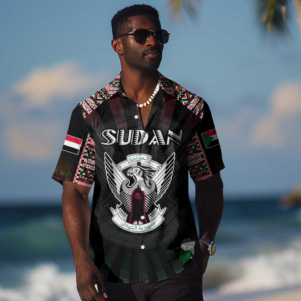 Personalized Sudan Roots Hawaiian Shirt African Pride in Fingerprint and Tribal Colors DT02