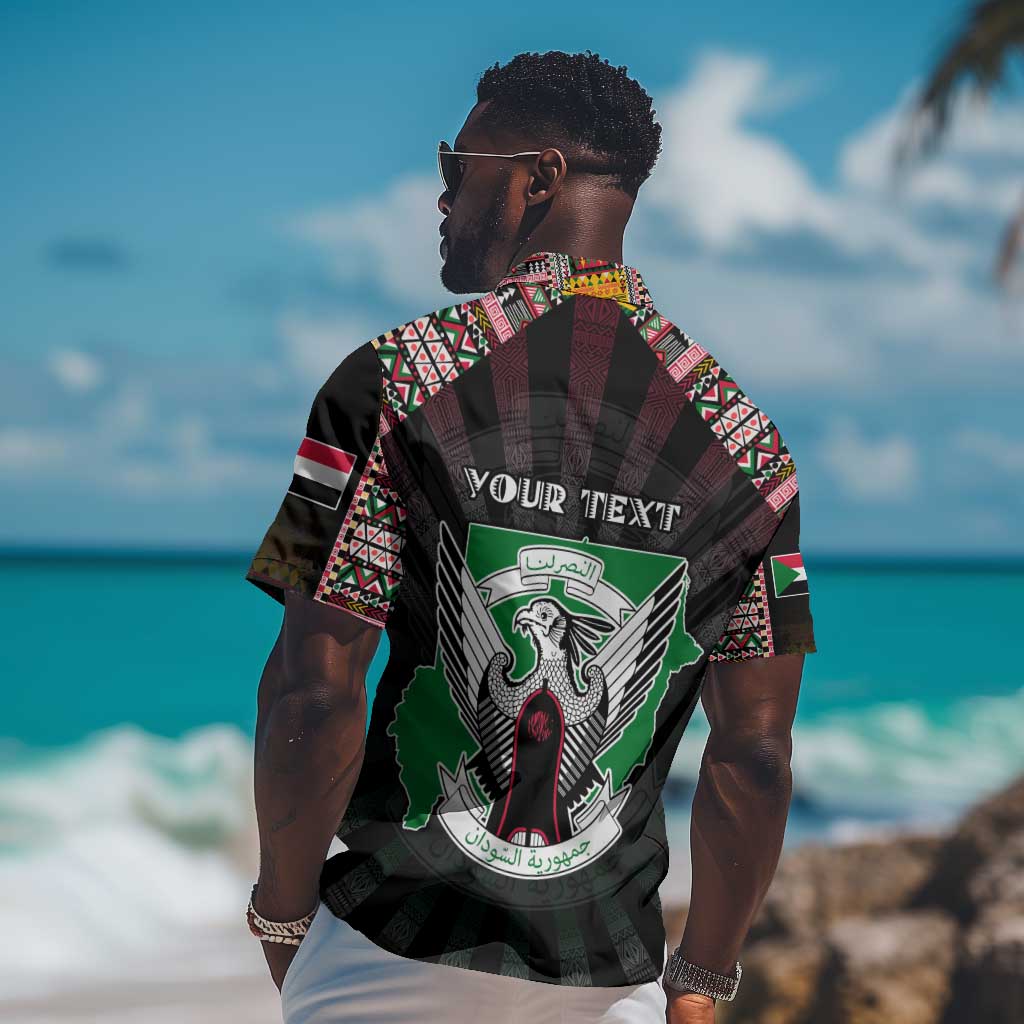 Personalized Sudan Roots Hawaiian Shirt African Pride in Fingerprint and Tribal Colors DT02