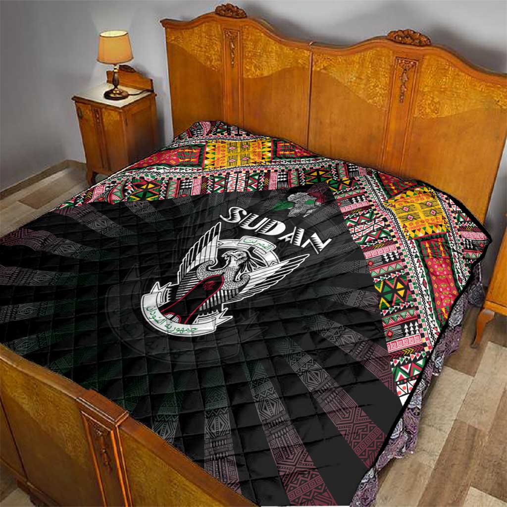 Sudan Roots Quilt African Pride in Fingerprint and Tribal Colors DT02