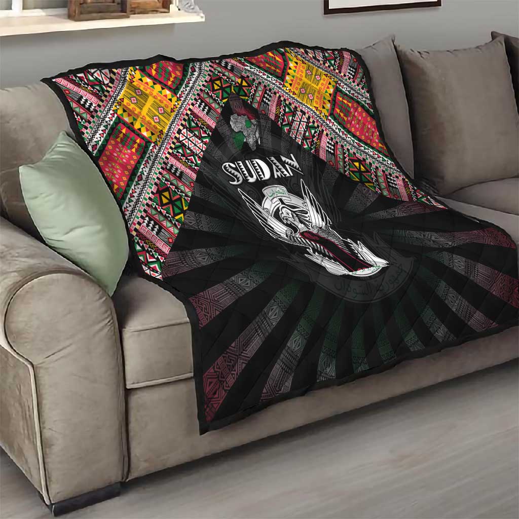 Sudan Roots Quilt African Pride in Fingerprint and Tribal Colors DT02