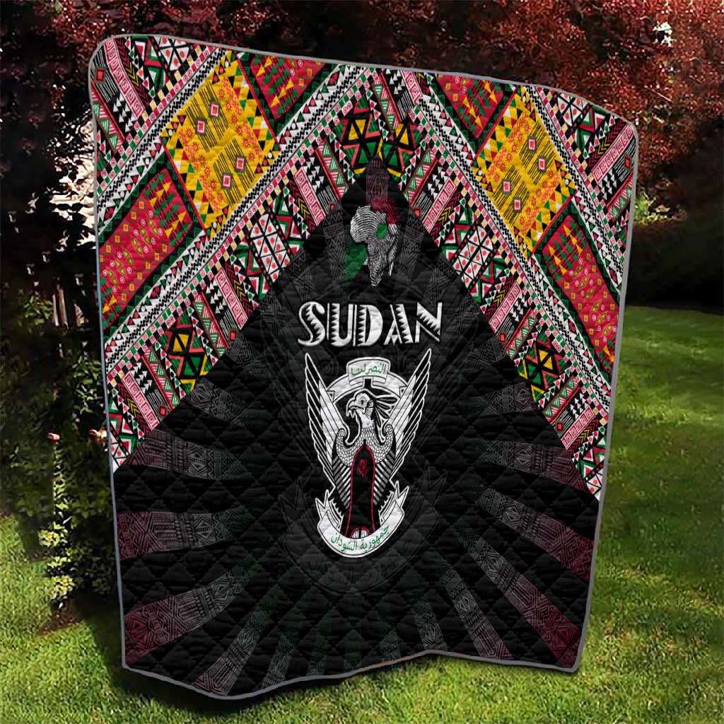 Sudan Roots Quilt African Pride in Fingerprint and Tribal Colors DT02