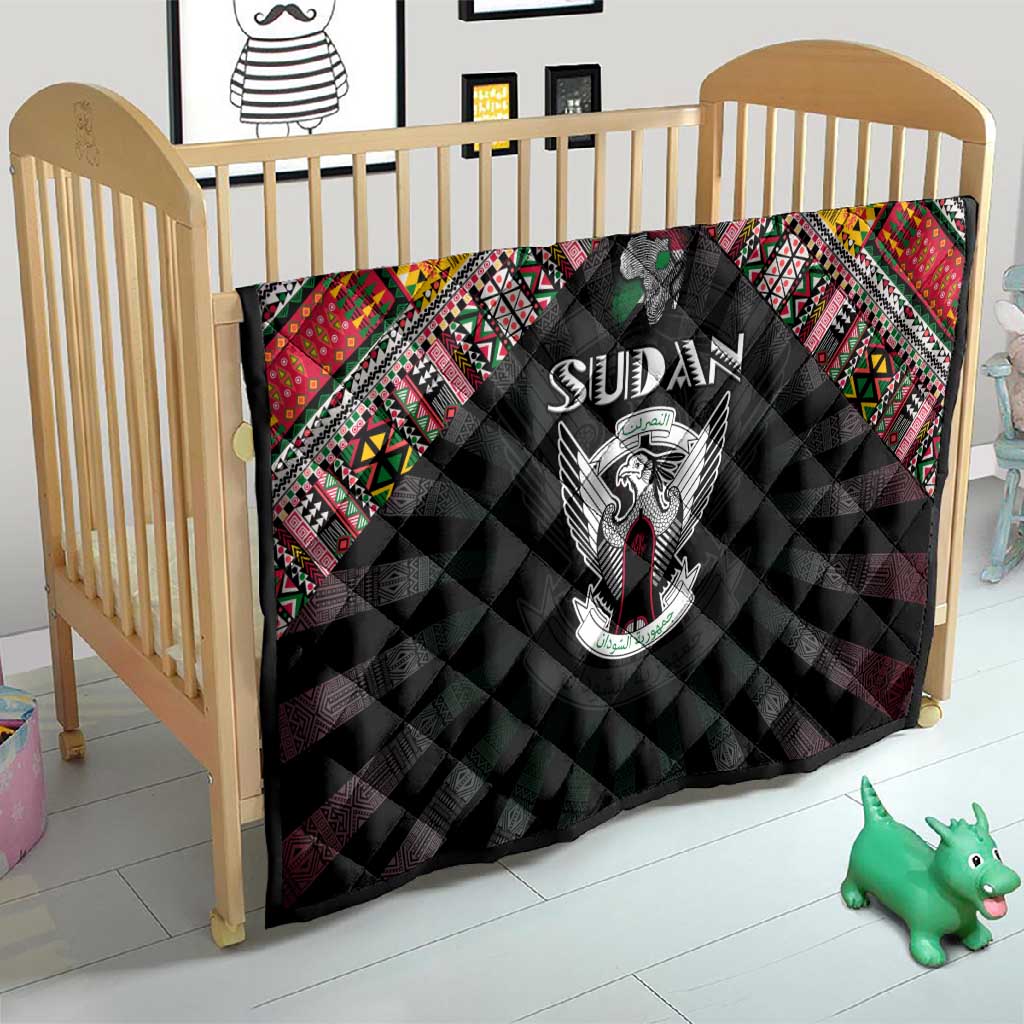 Sudan Roots Quilt African Pride in Fingerprint and Tribal Colors DT02