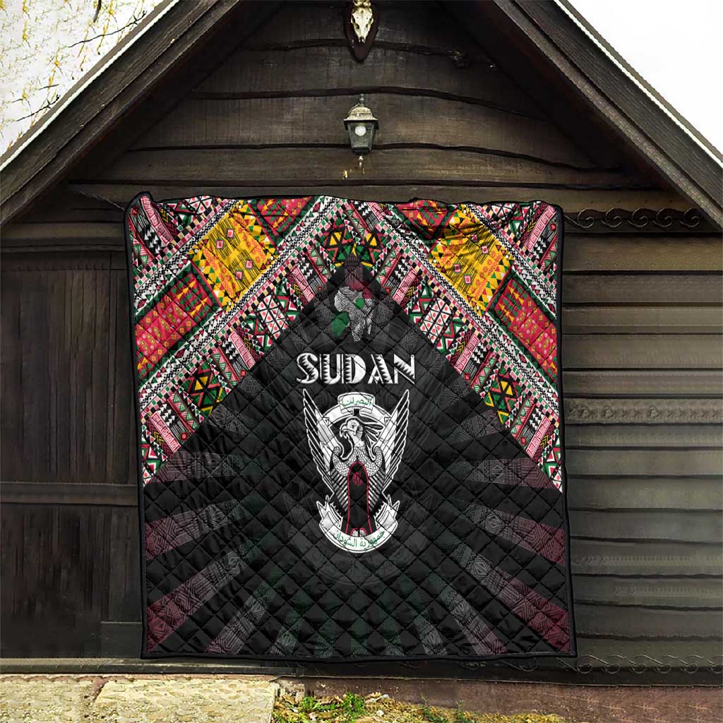 Sudan Roots Quilt African Pride in Fingerprint and Tribal Colors DT02