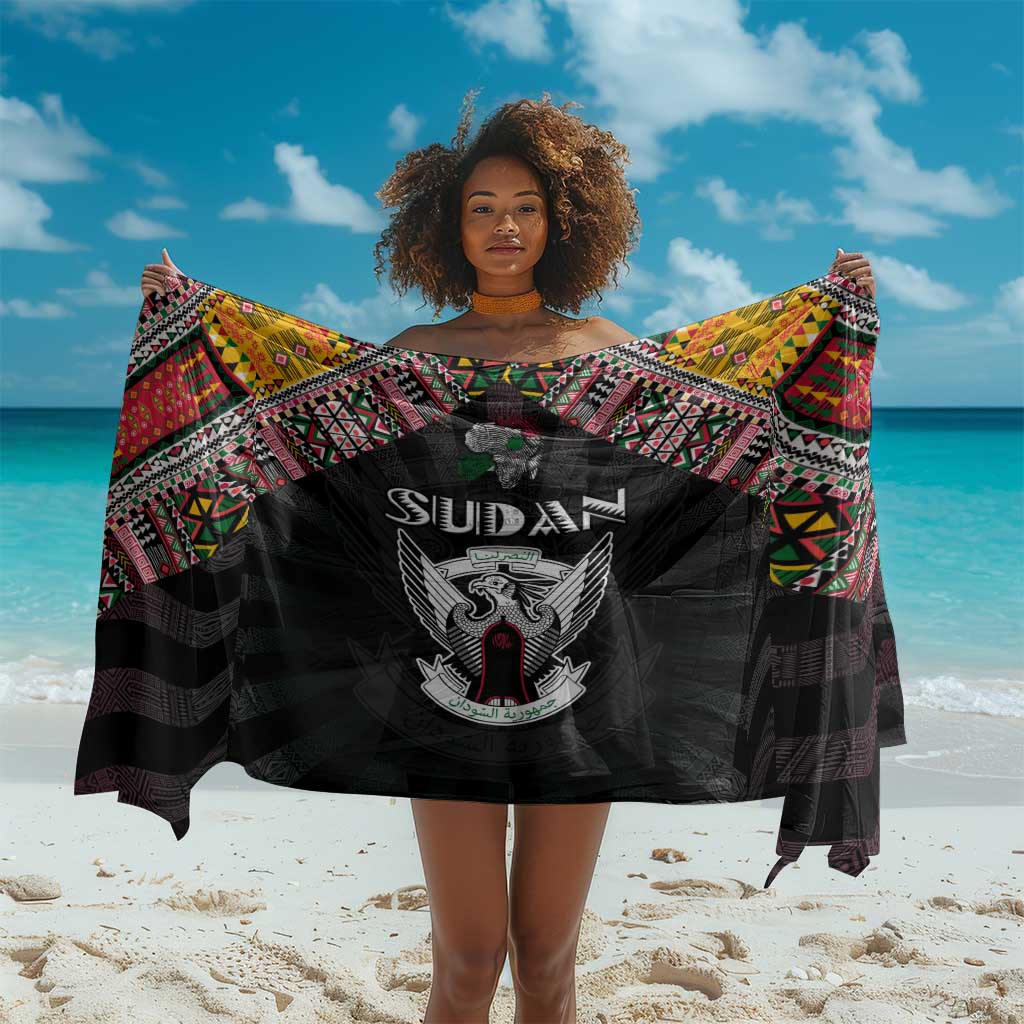 Sudan Roots Sarong African Pride in Fingerprint and Tribal Colors DT02