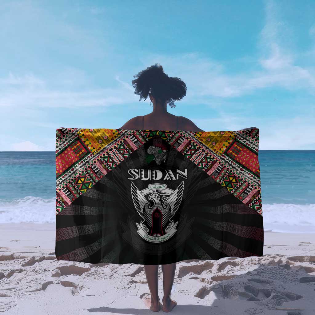 Sudan Roots Sarong African Pride in Fingerprint and Tribal Colors DT02