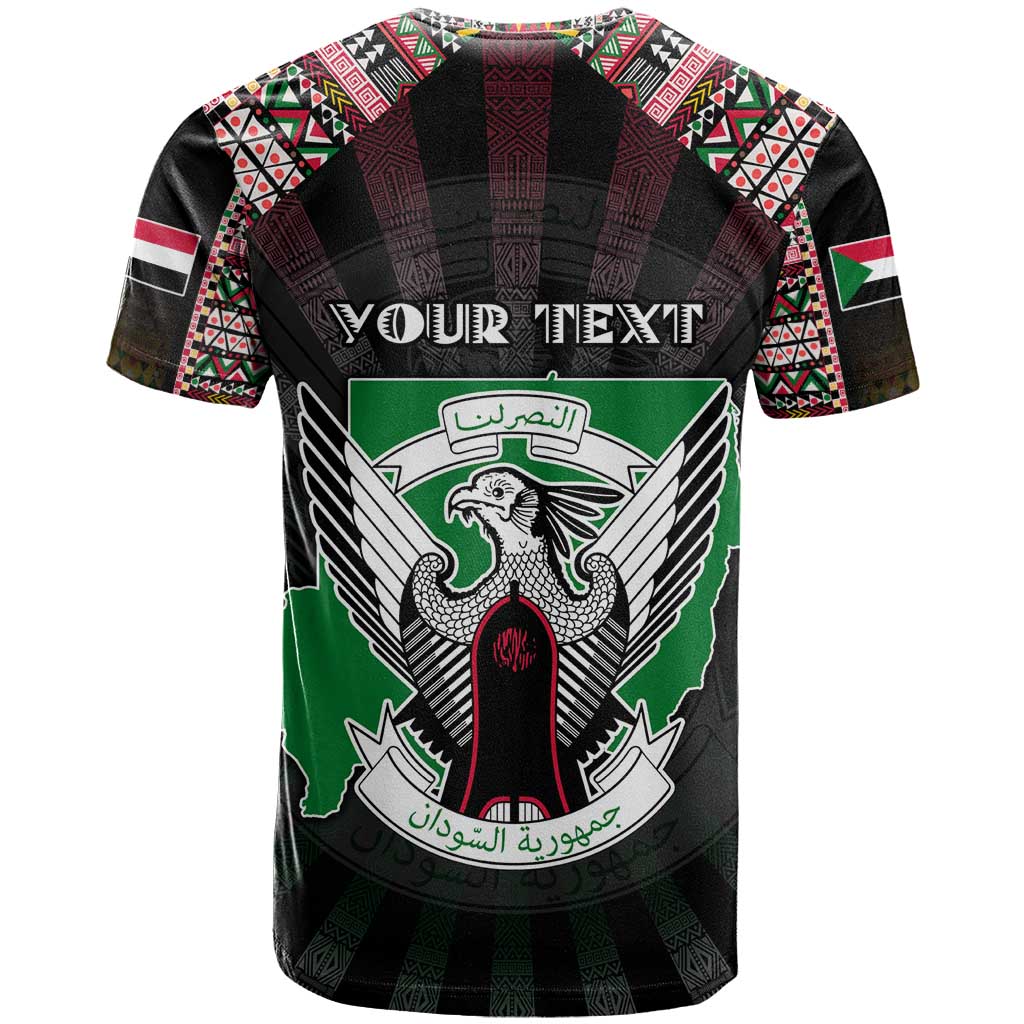 Personalized Sudan Roots T shirt African Pride in Fingerprint and Tribal Colors DT02