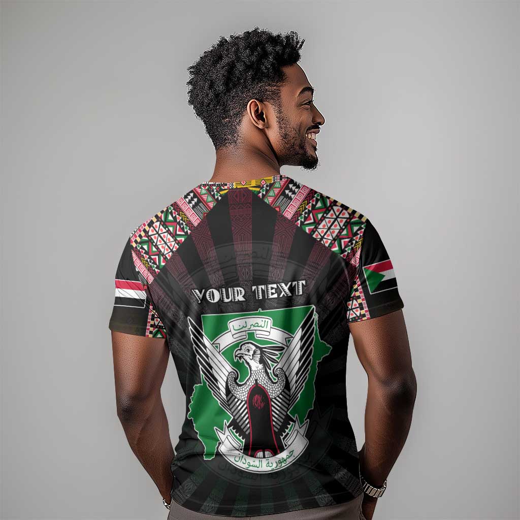 Personalized Sudan Roots T shirt African Pride in Fingerprint and Tribal Colors DT02