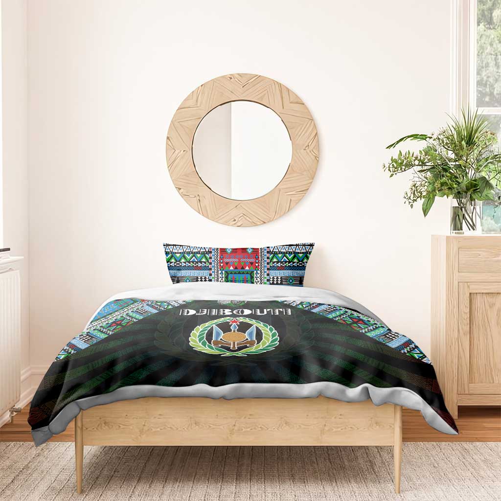 Djibouti Roots Bedding Set African Pride in Fingerprint and Tribal Colors DT02
