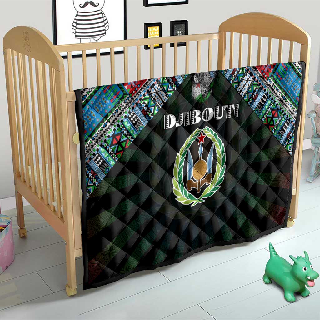 Djibouti Roots Quilt African Pride in Fingerprint and Tribal Colors DT02