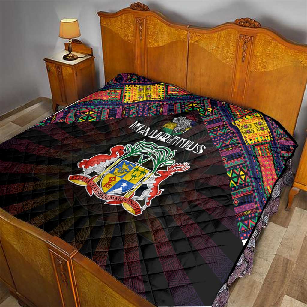 Mauritius Roots Quilt African Pride in Fingerprint and Tribal Colors DT02