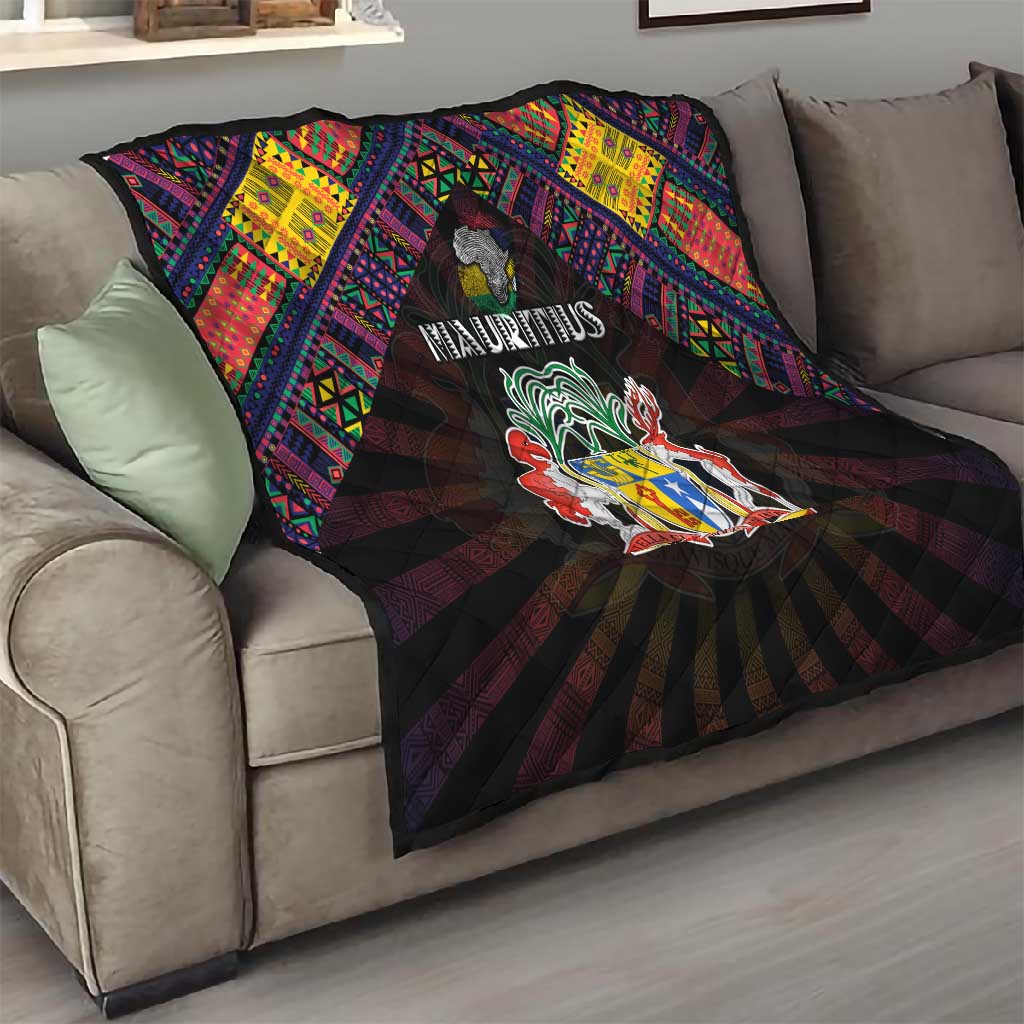 Mauritius Roots Quilt African Pride in Fingerprint and Tribal Colors DT02