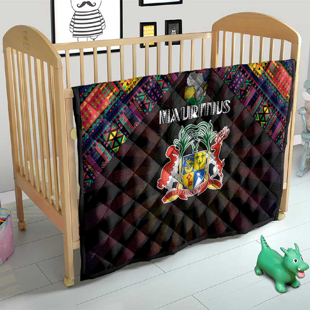 Mauritius Roots Quilt African Pride in Fingerprint and Tribal Colors DT02