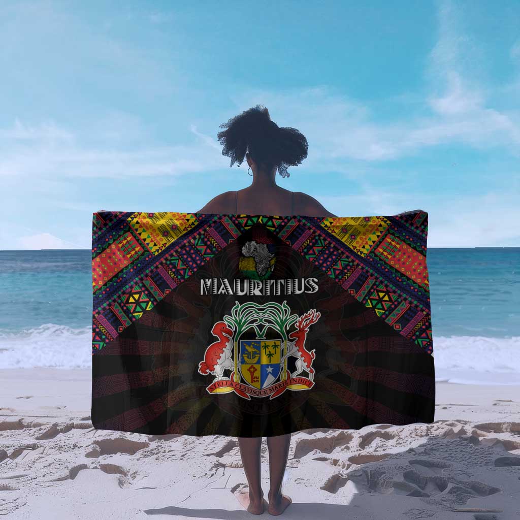 Mauritius Roots Sarong African Pride in Fingerprint and Tribal Colors DT02