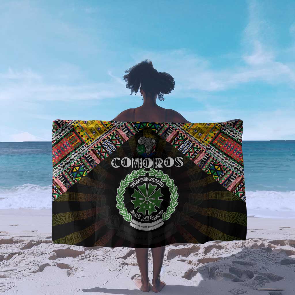 Comoros Roots Sarong African Pride in Fingerprint and Tribal Colors DT02