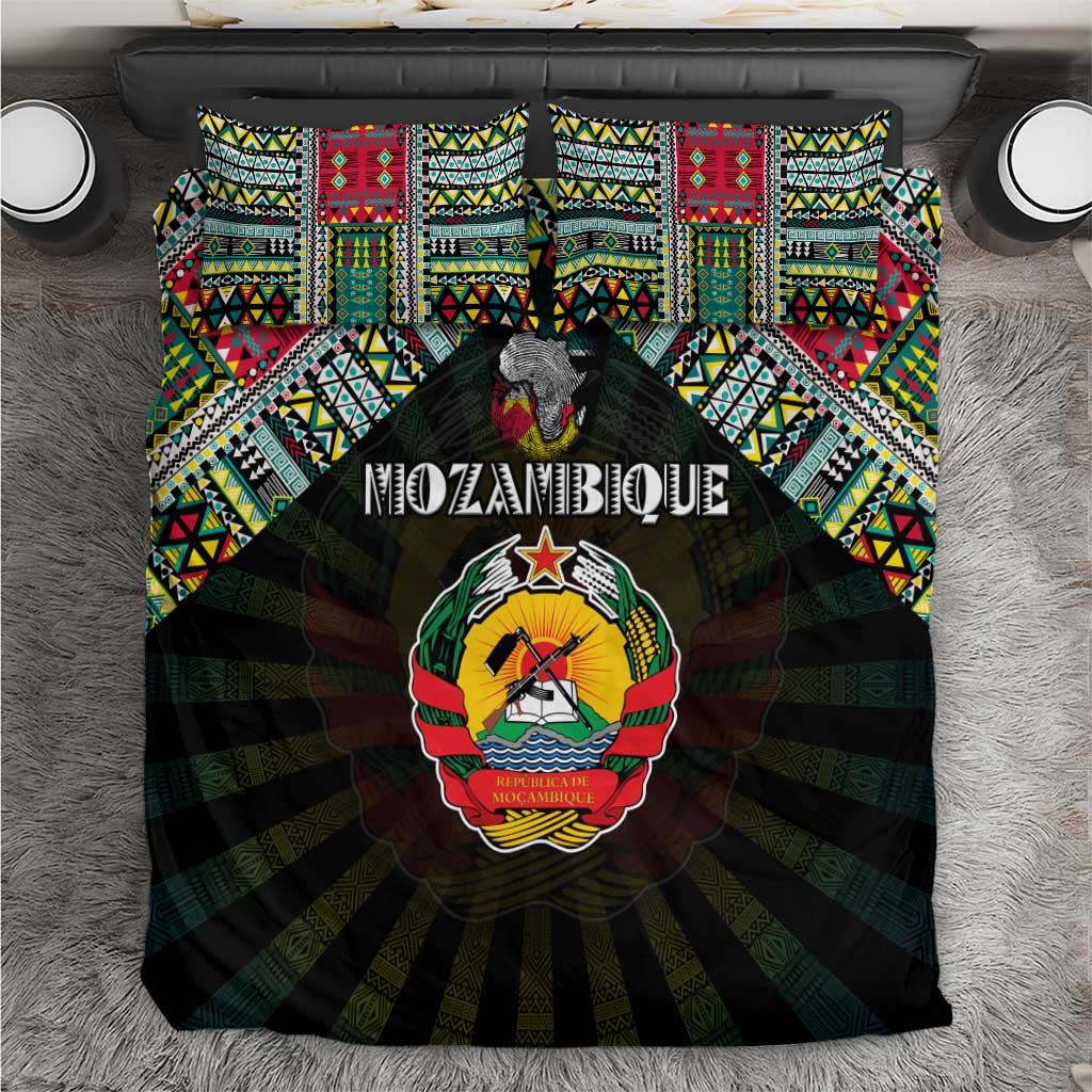 Mozambique Roots Bedding Set African Pride in Fingerprint and Tribal Colors DT02